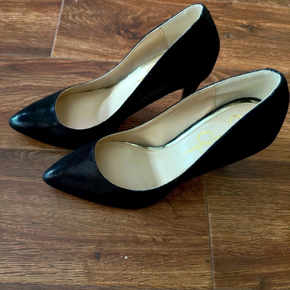 Jessica Simpson Parisha Snake Embossed high heel pumps - Picture 5 of 7